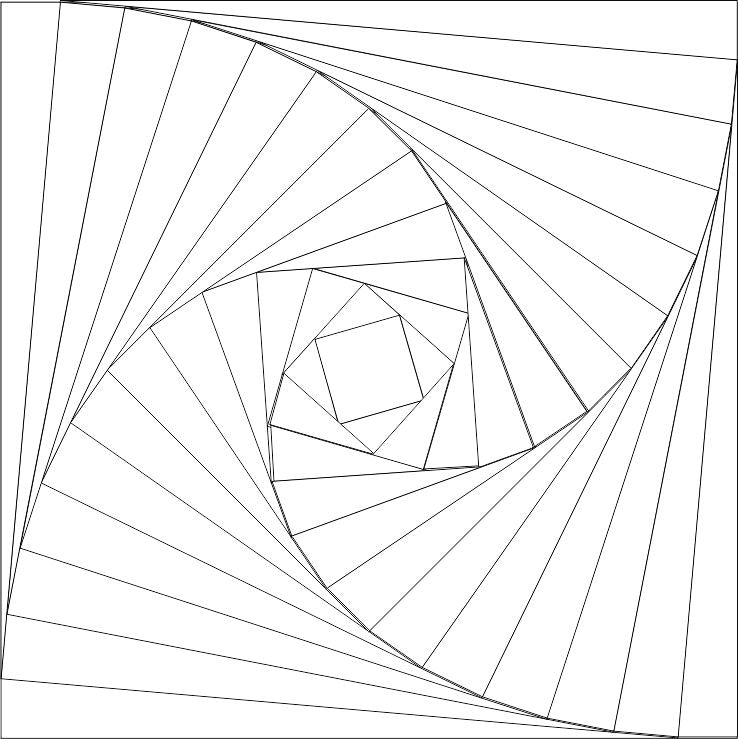 Twisted Log Cabin Blocks 10" 12/pkg