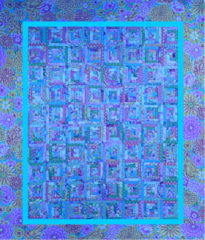 Jelly Roll Log Cabin Fabric Kit