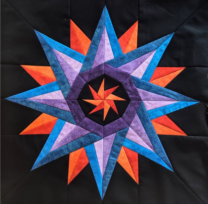 Laura's Star Block Pattern 20" x 20"