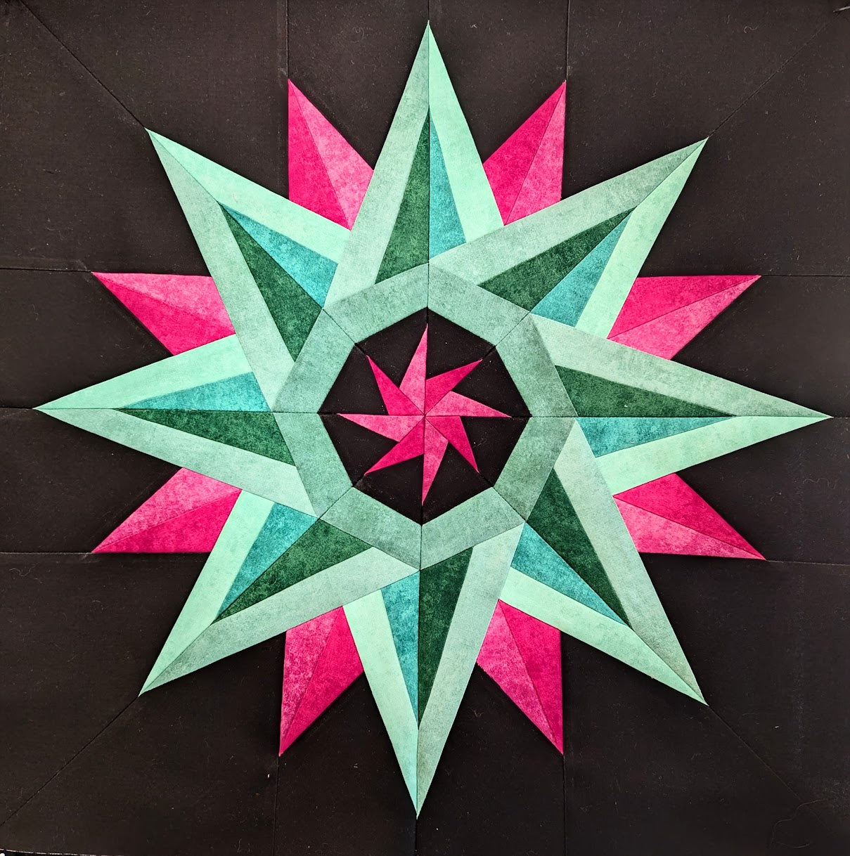 Laura's Star Block Pattern 20" x 20"