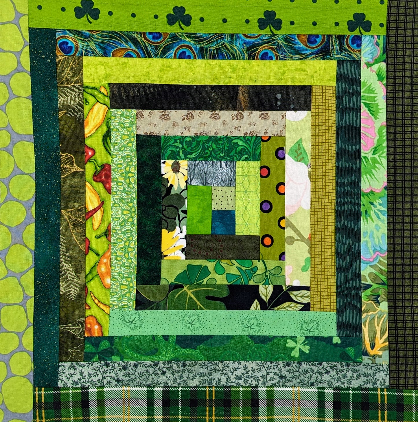 Skinny Log Cabin Blocks