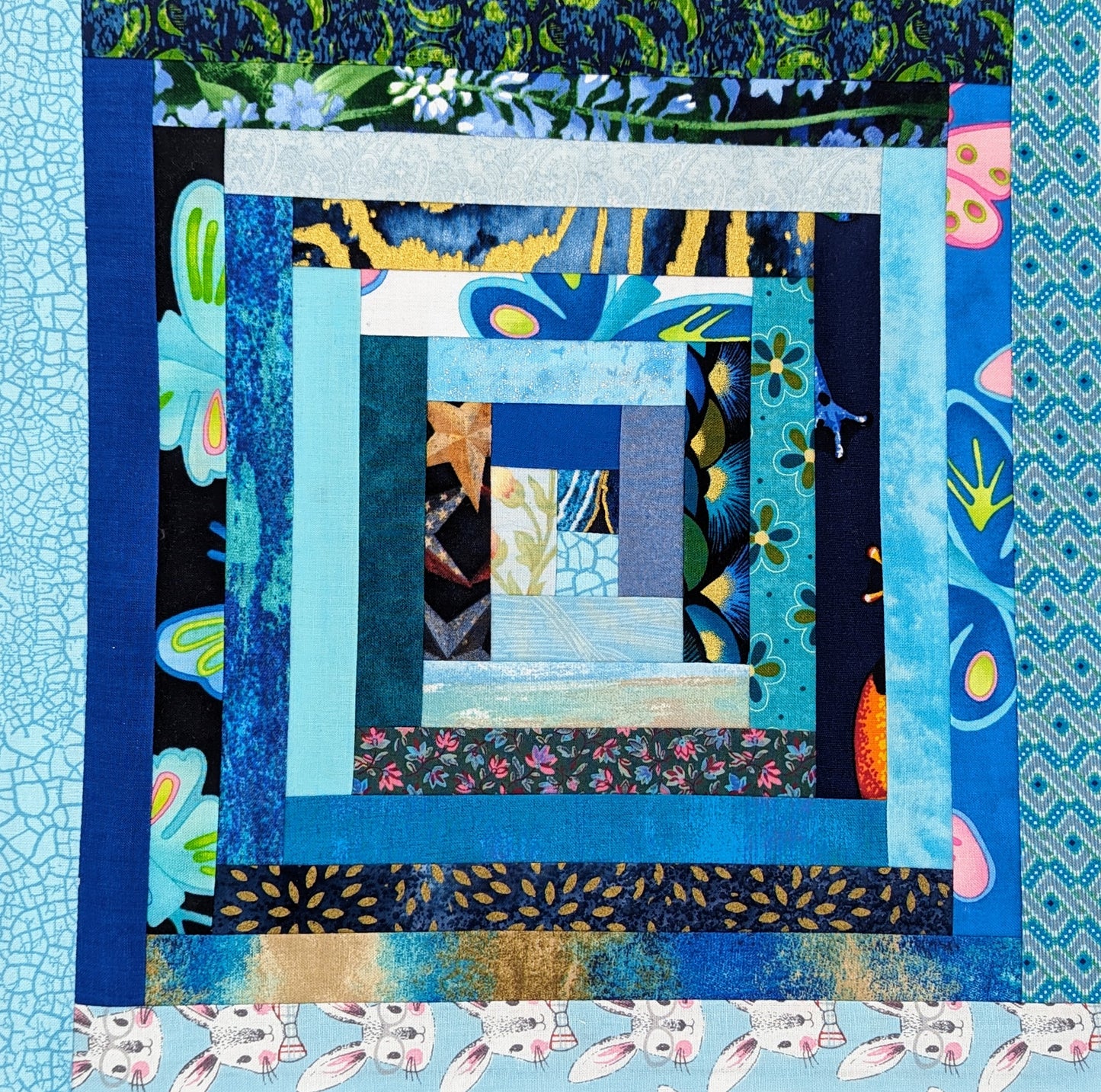 Skinny Log Cabin Blocks