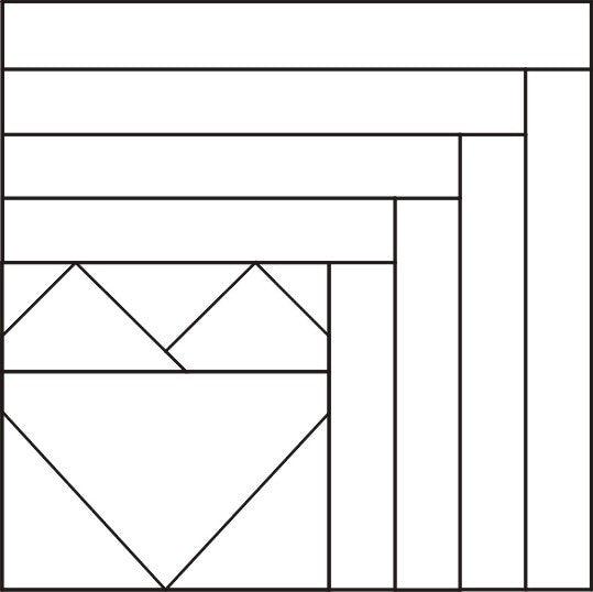 Heart in the Cabin Blocks 9" 12/pkg