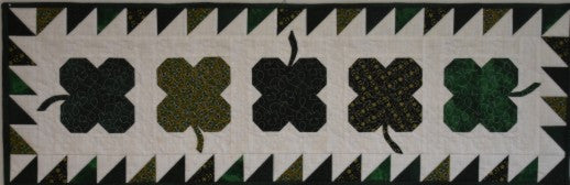 Four Leaf Clover Small Table Runner 12" x 38"