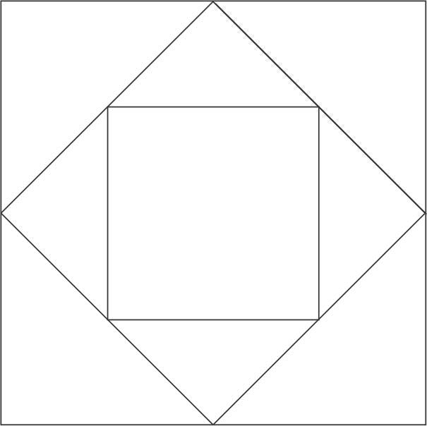 Square In A Square Block 6" 15/pkg