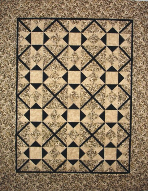 Star Crossed Throw Quilt Pattern 60" x 62"