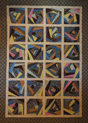 Crazy Quilt Throw Pattern  54" x 75"