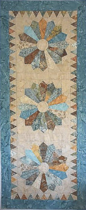 Dresden Plate Table Runner Pattern 23" x 55"