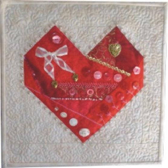 Crazy Heart Pattern 12"x12"