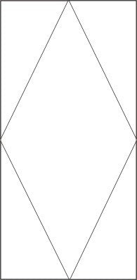 Diamond Border Blocks - 2.25" x 4.5" (total 198")