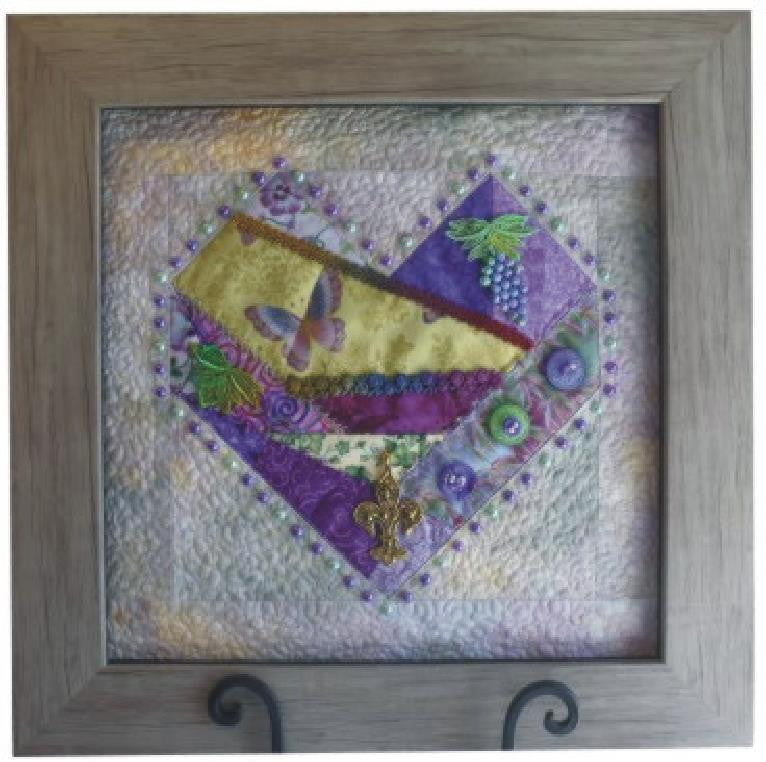 Crazy Heart Pattern 12"x12"