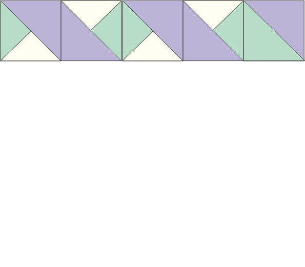 Ribbon Border Blocks - 240" x 4" wide