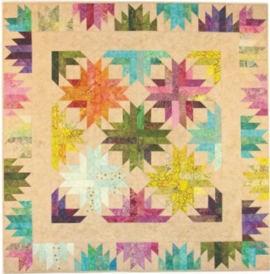 Pineapple Blossom Quilt Pattern 56" x 56"