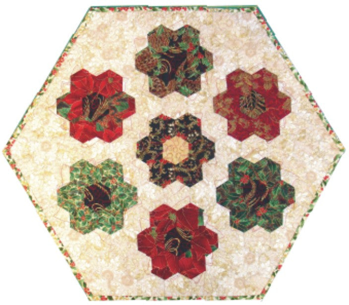 Hexie Table Topper 19" x 22"