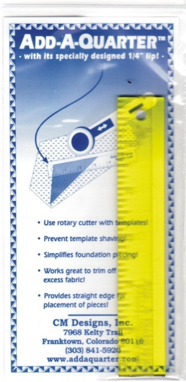 Add-A-Quarter Ruler 6"