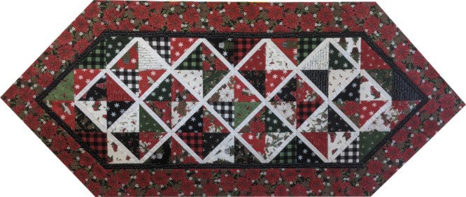 Lattice "Holly Berry Tree Farm" Table Runner Fabric Kit