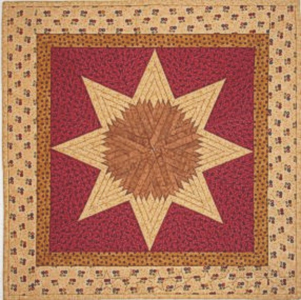 Log Cabin Lone Star Table Topper Pattern