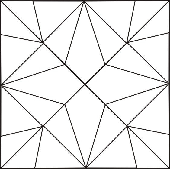 Fancy Star Blocks 6" 12/pkg