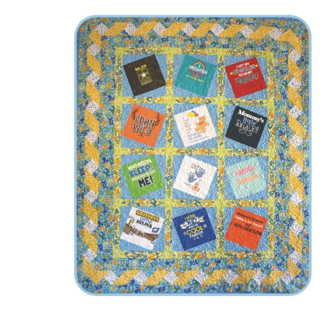 Baby T-Shirt Quilt Pattern - 48" x 56"