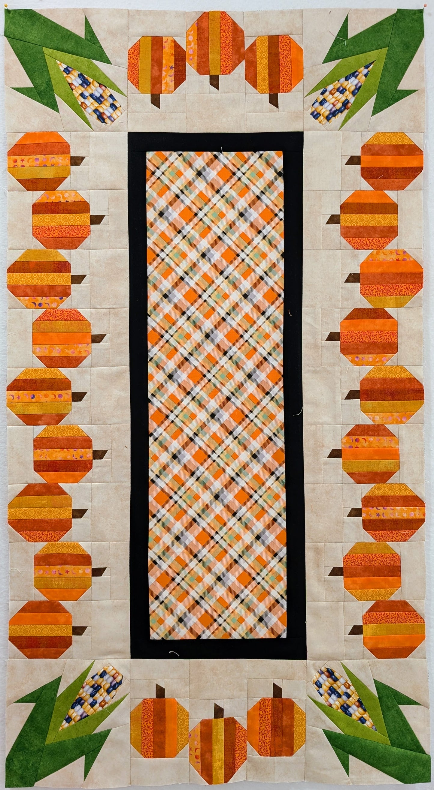 Pumpkins and Corn Table Runner 21" x 39"