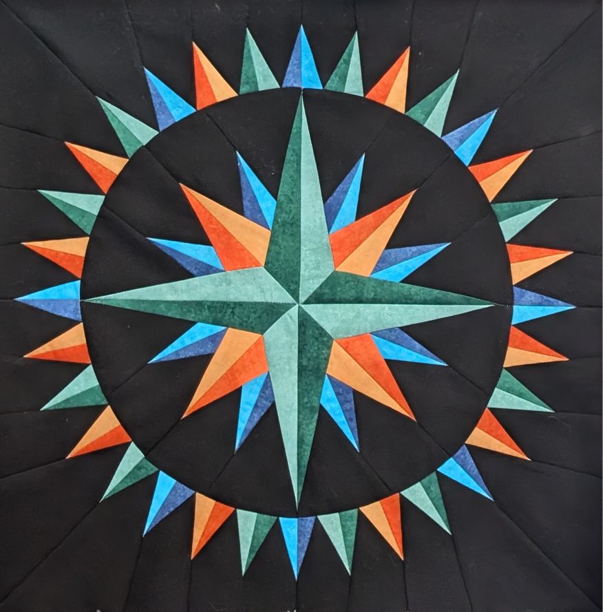 Ruby's Star Fabric Kit 20" x 20" EZ Piecing