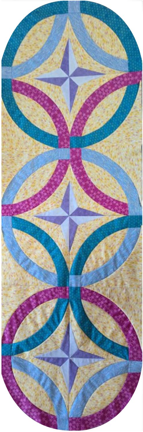 Starlit Rings Table Runner 18" x 54"