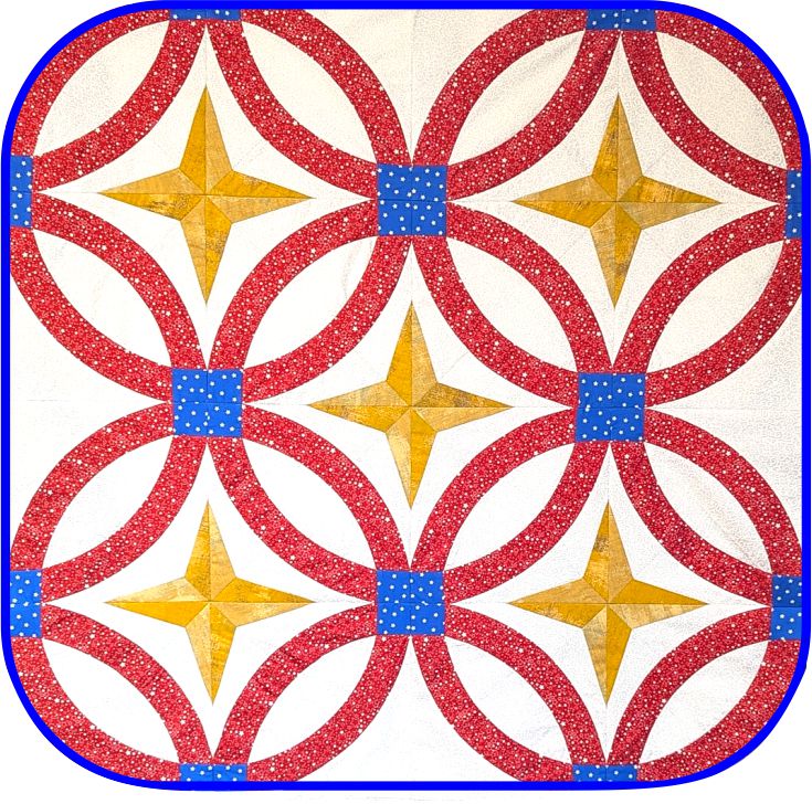Starlit Rings Table Topper Fabric Kit 36" x 36"