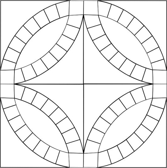 Double Wedding Ring Blocks 6/pkg