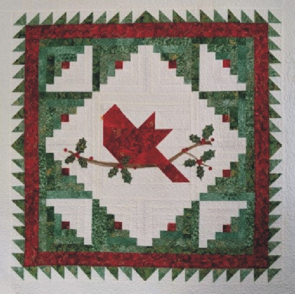 Christmas Cardinal Wallhanging Pattern 36" x 36"