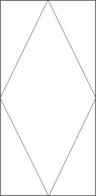 Diamond Border Blocks - 2.25" x 4.5" (total 198")