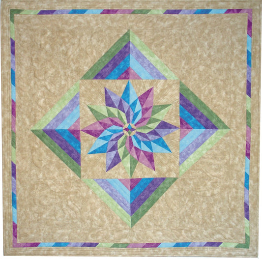 Dahlia Magic Fabric Kit w/pattern - pastels
