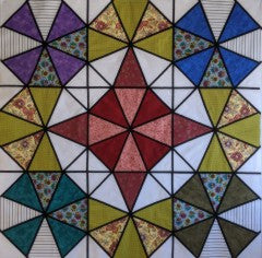 Stained Glass Kaleidescope Quilt
