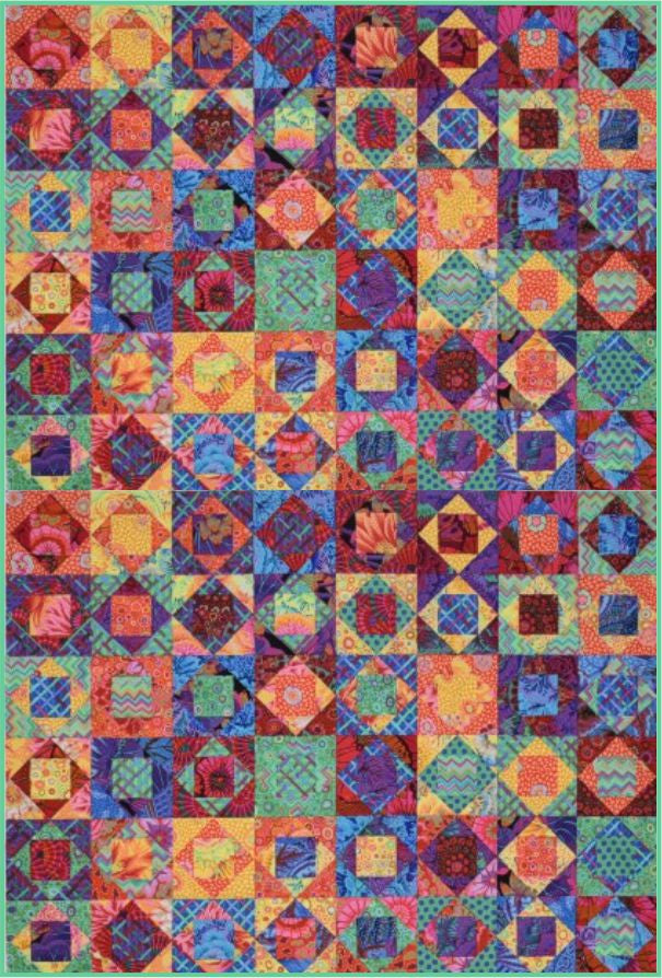 Square In A Square Quilt 48" x 72"